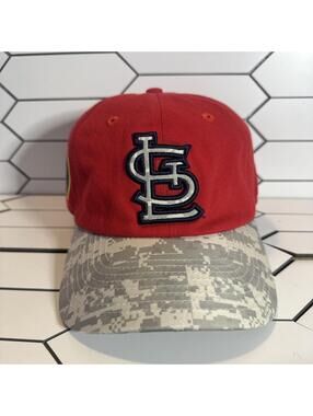 St. Louis Cardinals Army Patch Baseball Hat Camo MLB Cap STL